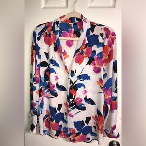Vince Camuto Floral Blouse, Size M